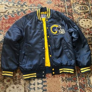 1980s Rams NFL Vintage Satin Bomber Jacket
